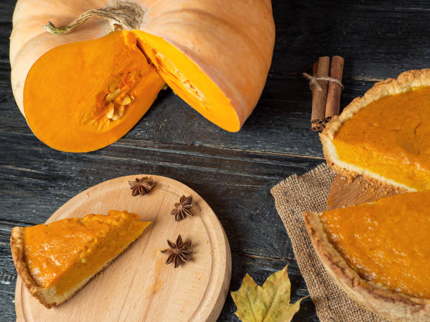 istock Traditional pumpkin pie for thanksgiving 1065050508