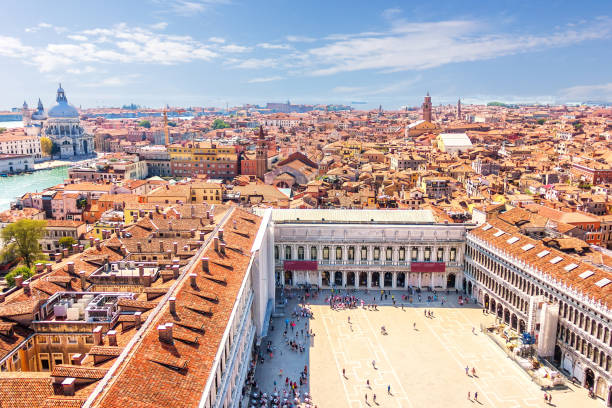 istock Piazza San Marco and Venice sights, view from the Campanile 1065051138