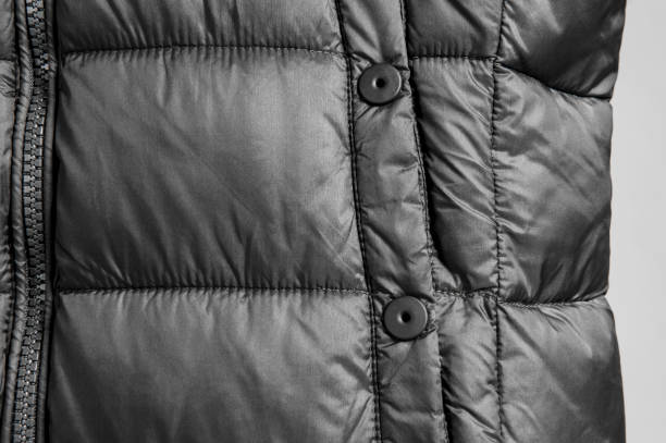 istock Grey down jacket zipper detail 1065054284
