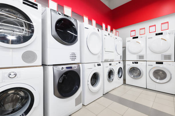 istock washing mashines in appliance store 1065054766