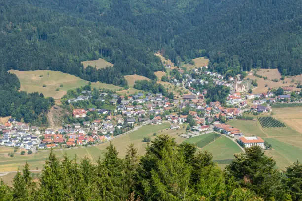 Germany, Typical black forest village of Fischerbach in Kinzig valley