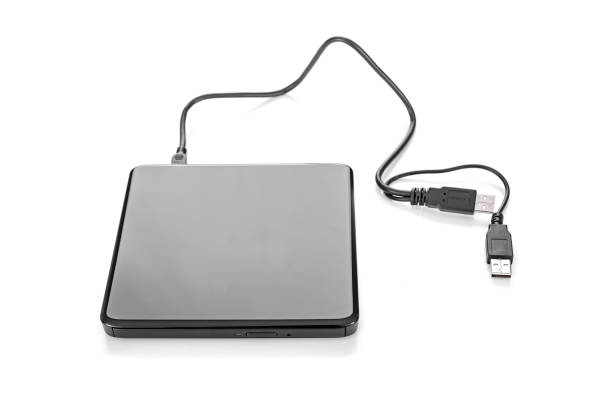istock External modern drive cd-rom USB3.0 isolated on a white background. 1065055040