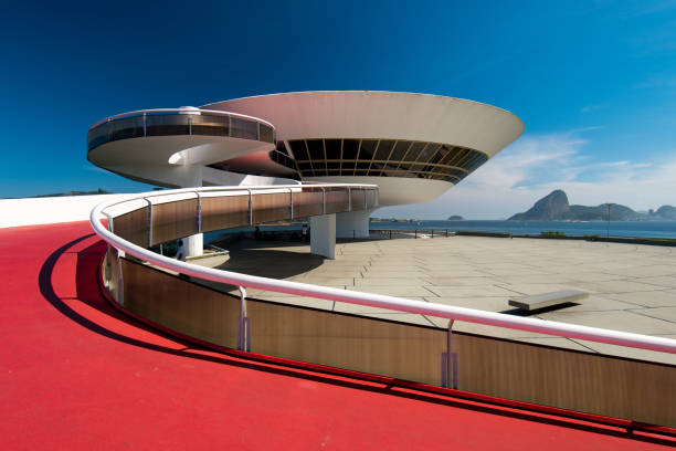 Oscar Niemeyer Contemporary Art Museum stock photo