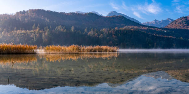 istock lake Hopfensee in autumn 1065085426