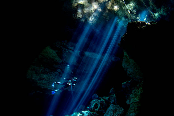 istock cenotes cave diving in Mexico 1065086582