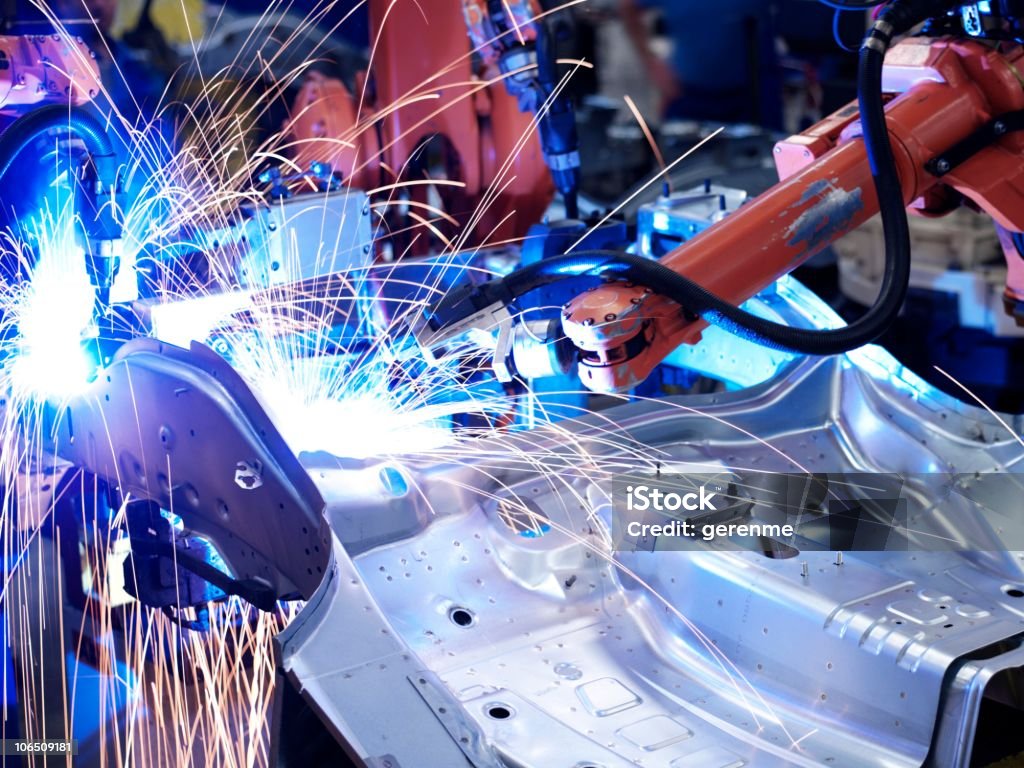 Fabrik Produktion - Lizenzfrei Schweißer Stock-Foto