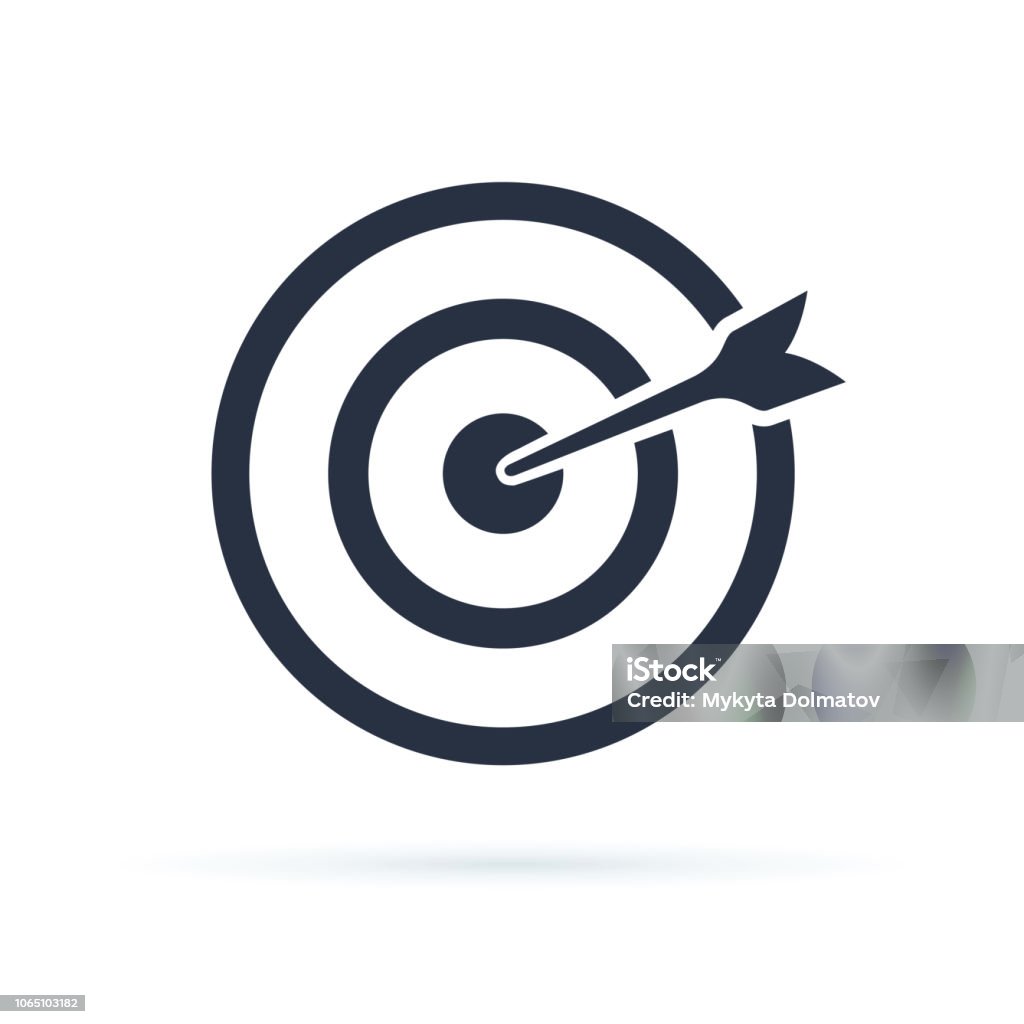 Vectơ Biểu Tượng Đích Mục Tiêu Với Một Hình Ảnh Vector Khái Niệm ...