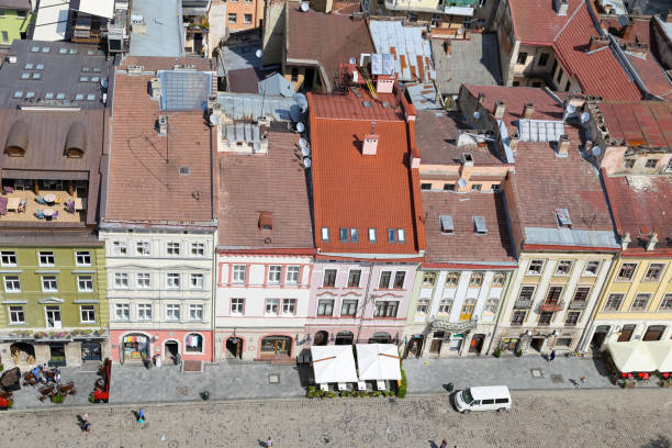 istock Buildings in Market Square, Lviv, Ukraine 1065103348