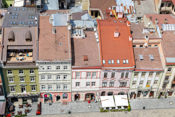 istock Buildings in Market Square, Lviv, Ukraine 1065103426