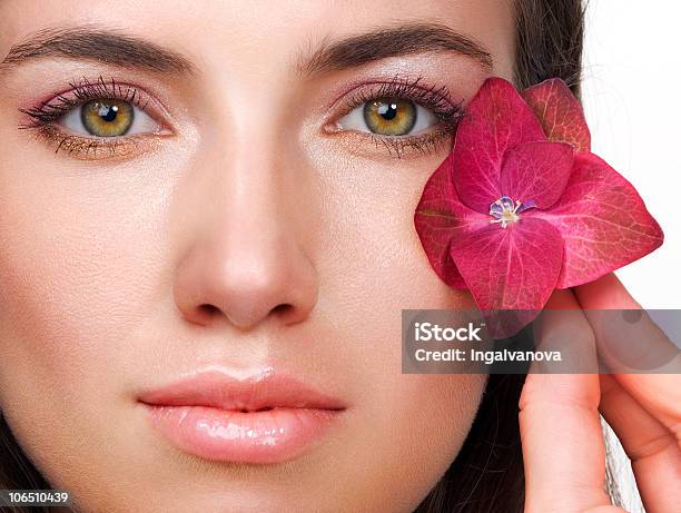 Beleza Com Maquiagem Perfeita - Fotografias de stock e mais imagens de Adulto - Adulto, Aspecto da Epiderme, Beleza