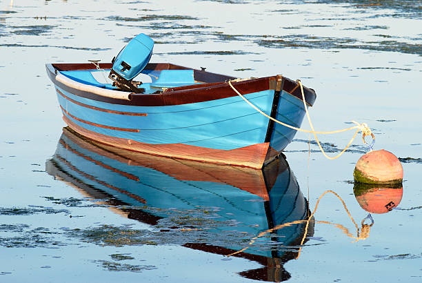 istock Blue Boat moored at Emsworth. Hampshire. England 106510520