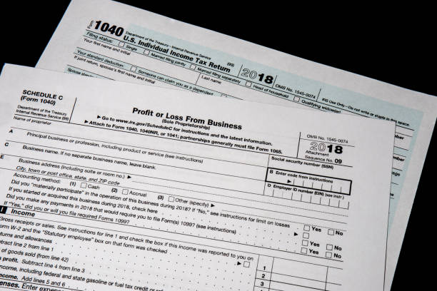 istock 2018 US IRS personal and business income tax forms 1065106668