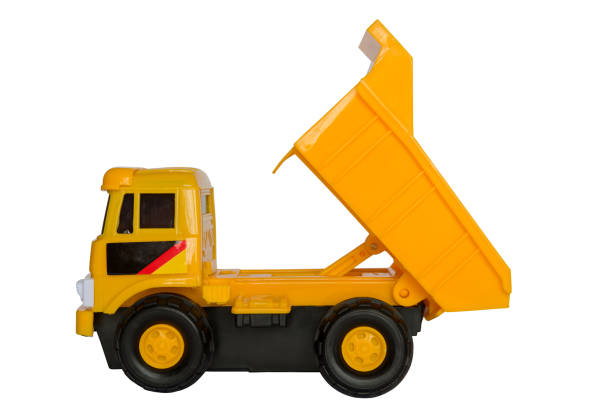 istock Toy car excavator isolated on the white background. 1065111368