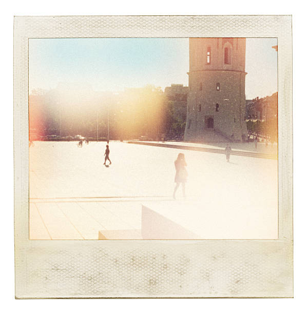 istock Instant photo of blurred people walking 106511270