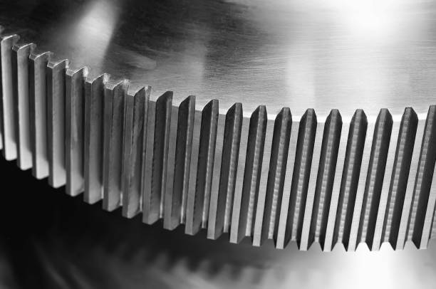 istock Industrial cogwheel, gear. Black and white toned image. 1065114818