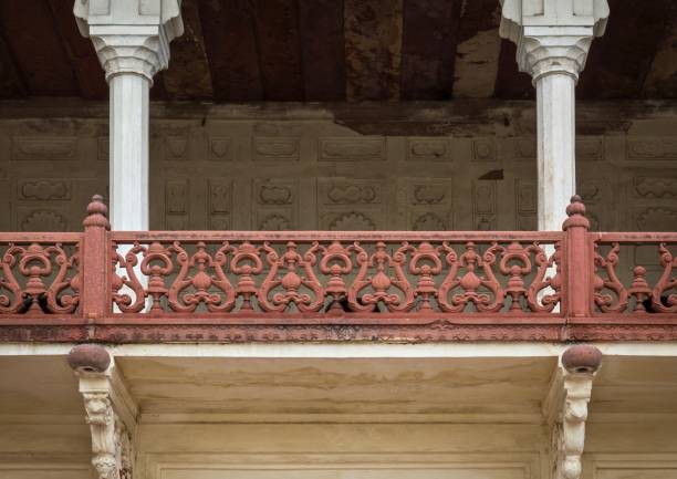 istock Architectural Details :  Iron Railing At Agra Fort, India 1065117218