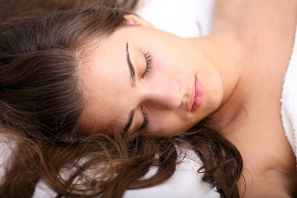 istock Beautiful young woman sleeping 106512080