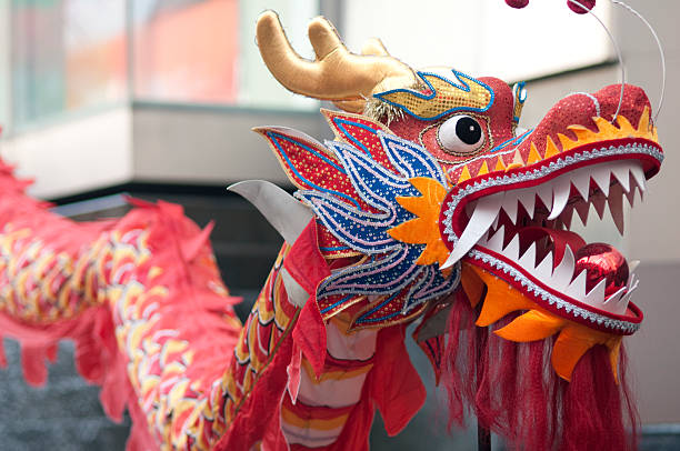 istock Colorful Chinese dragon decoration 106512138