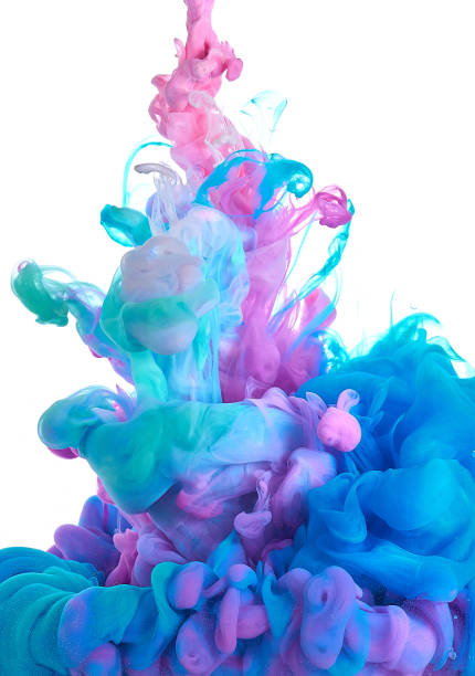 istock Ink in water. Splash paint mixing. Multicolored liquid dye. Abstract background color 1065124208