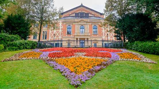 The Festspielhaus is an opera house well-known for the annual Bayreuth Festival exclusively dedicated to performances of musical dramas by the German composer Richard Wagner. The building was built in the 19th-century in Bayreuth, a town in the federal state of Bavaria.