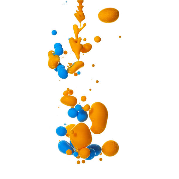 istock Ink in water. Splash paint mixing. Multicolored liquid dye. Abstract  sculpture background color 1065125002