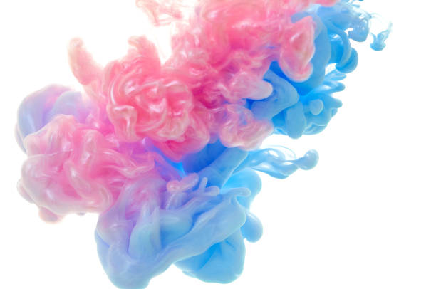 istock Ink in water. Splash paint mixing. Multicolored liquid dye. Abstract background color 1065125062