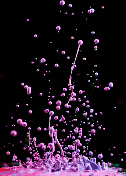 istock Dancing colored paint. Abstract sculpture dye. Splash of ink on a black background 1065125802