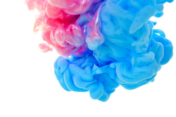 istock Ink in water. Splash paint mixing. Multicolored liquid dye. Abstract background color 1065126126