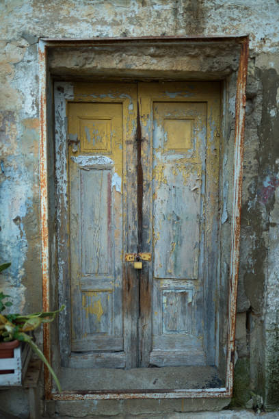 istock Old wooden door, Italy 1065128486