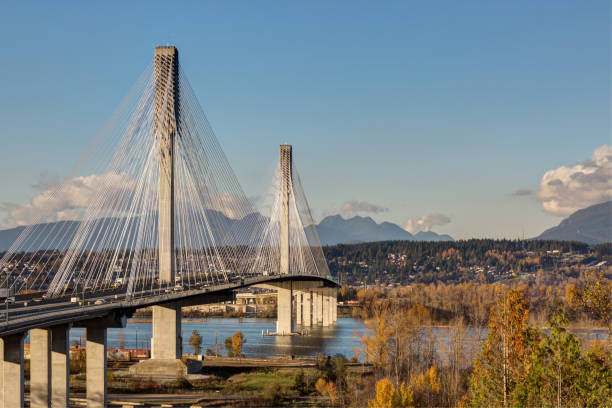 istock Port Mann Bridge in late autumn 1065133650