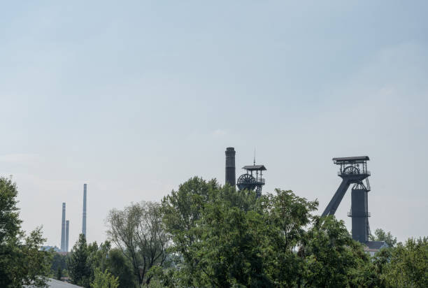 istock Historickal mining derrick, Zarubek, Ostrava, Czech Republic 1065134236