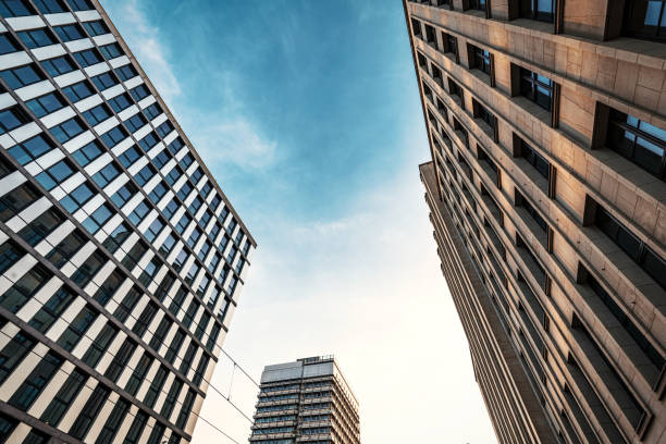 istock low angle view on high buildings in central berlin 1065138002