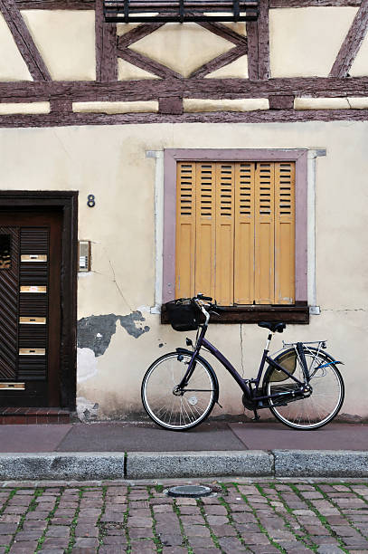 istock Bike parked in front of a rustic house 106513860