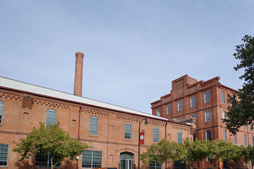 Renovated former tobacco warehouses near downtown Durham, North Carolina