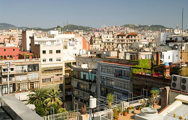 istock Roofs and courtyards of Barcelona, Spain 106514577
