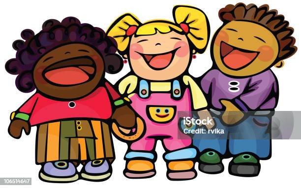 Children Laugh Stock Illustration - Download Image Now - African Ethnicity, Baby - Human Age, Baby Girls