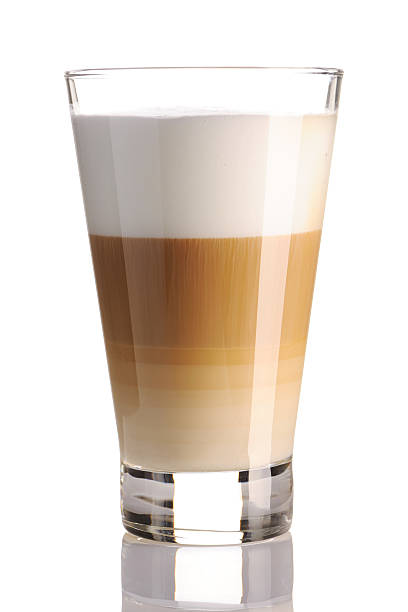 istock Perfect Latte Macchiato in glass 106514695