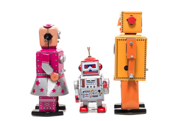 istock tin toy robot family 1065149028