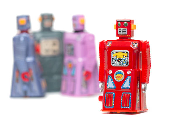 istock Vintage tin robot toys 1065151606