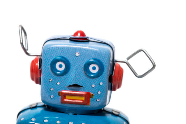 istock Vintage tin robot toy 1065154552