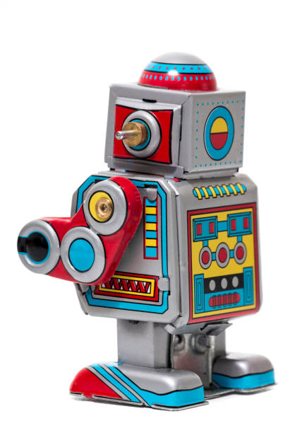 istock Vintage tin robot toy 1065154576