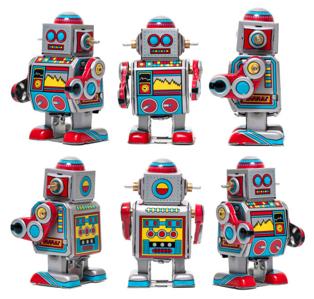istock Vintage tin robot toy 1065154578