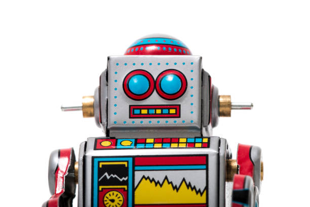 istock Vintage tin robot toy 1065154612