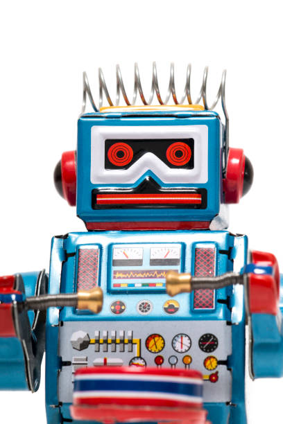 istock Vintage tin robot toy 1065154728