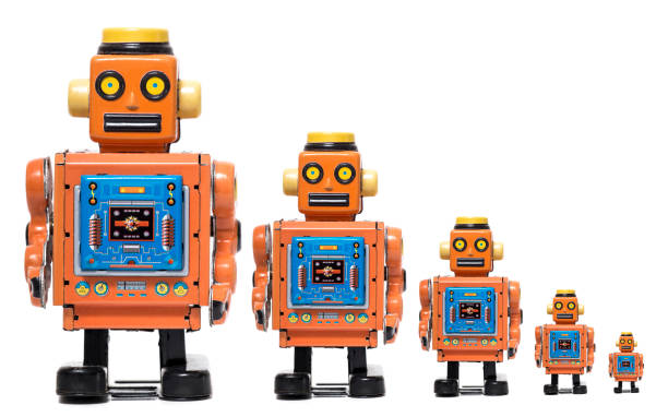istock Vintage tin robot toy scale 1065154772