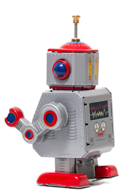 istock Vintage tin robot toy 1065154912