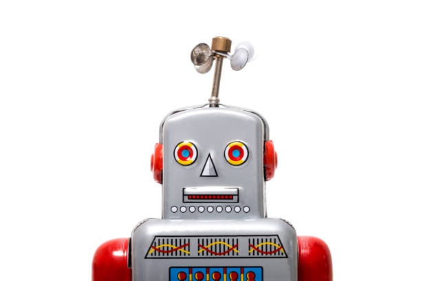 istock Vintage tin robot toy 1065154970