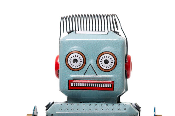 istock Vintage tin robot toy 1065155064