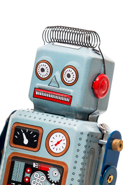 istock Vintage tin robot toy 1065155076