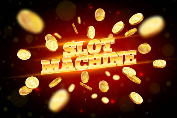 The gold word Slot Machine, surrounded by attributes of gambling, on a explosion background. The new, best design of the luck banner, for gambling, casino, poker, slot, roulette or bone. The gold word Slot Machine, surrounded by attributes of gambling, on a explosion background. The new, best design of the luck banner, for gambling, casino, poker, slot, roulette or bone. jackpot stock illustrations